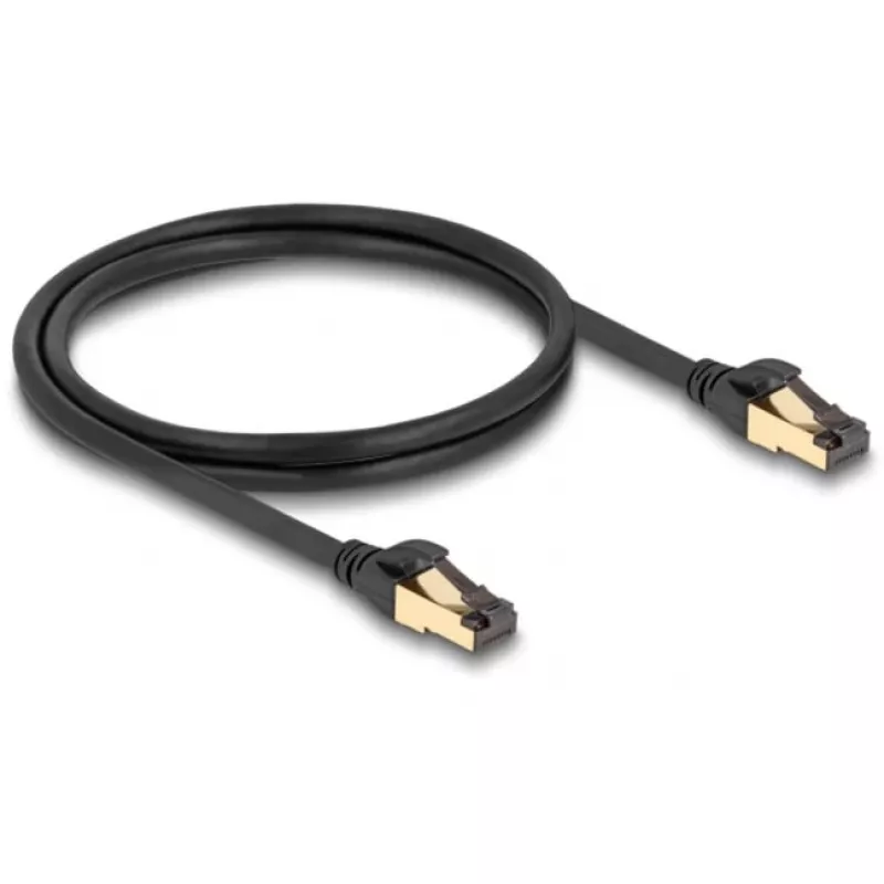 Cavo di rete DeLOCK RJ45 Cat.6A connettore maschio-connettore maschio S/FTP 1m nero
