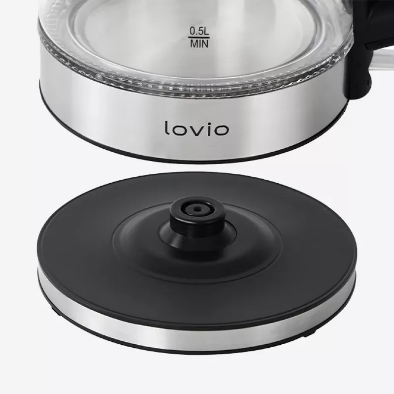 Bollitore elettrico Lovio 1,7L 2200W vetro