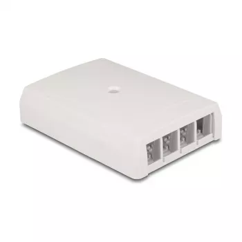 Presa a parete Keystone DeLOCK 67053, 4 porte, bianco