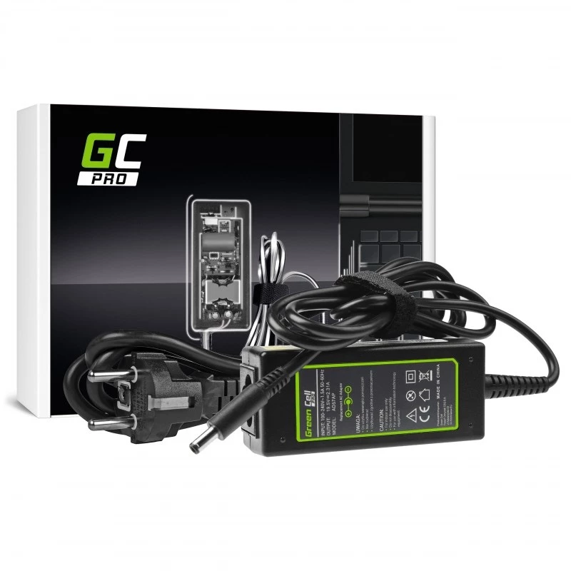 Alimentatore Green Cell AD57AP 45W 19,5V 2,31A per laptop Dell, uso interno, nero