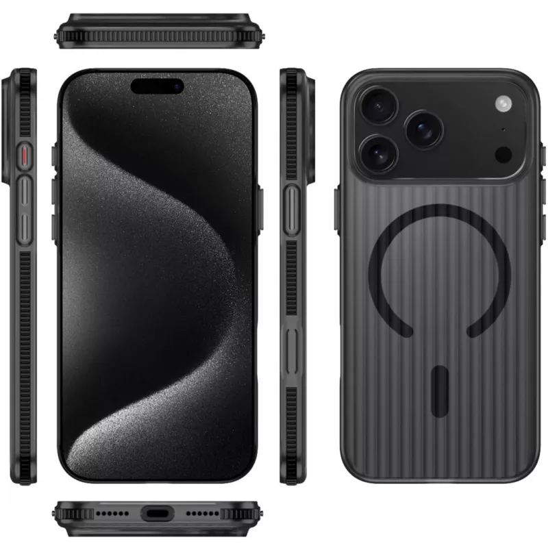 Custodia 4smarts Design Case Aero per iPhone 17 Pro Max, nero (541642)