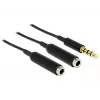 Cavo audio DeLOCK 65575 0,25 m 3,5 mm 2 x 3,5 mm nero
