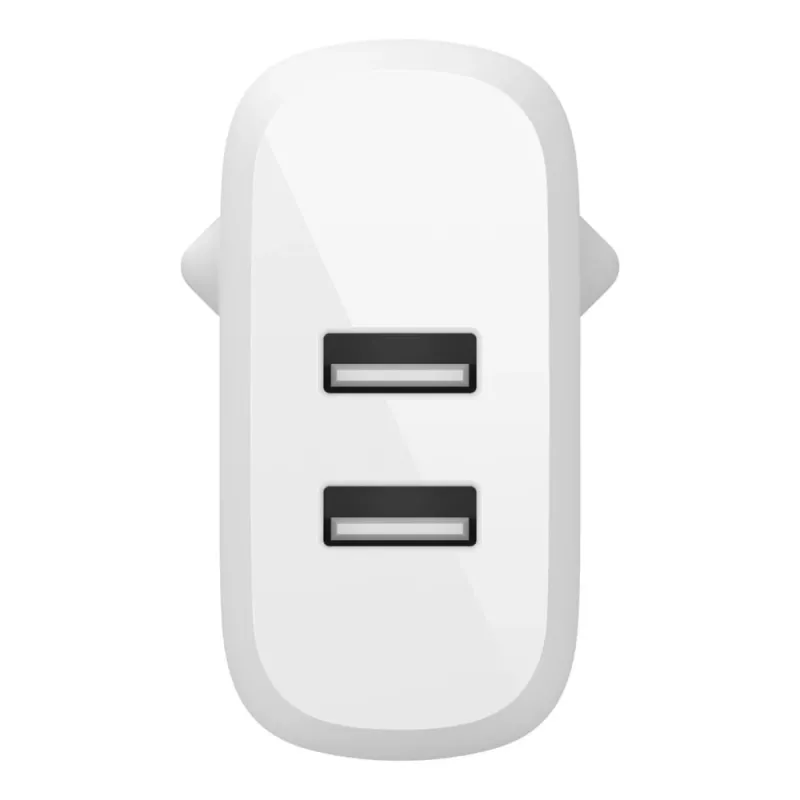 Belkin BOOST CHARGE - Alimentatore - 24 Watt - QC 3.0 - 2 porte di uscita (USB) - bianco (WCB002VFWH)