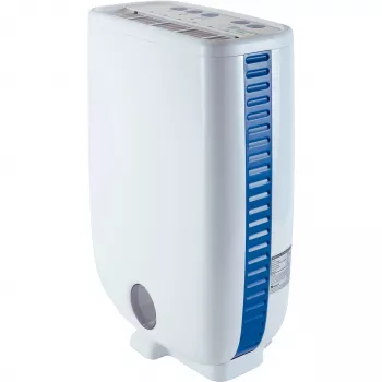 Deumidificatore Meaco DD8L bianco a pavimento – scarico continuo, design a essiccante a risparmio energetico