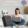 Adattatore wireless USB QOLTEC 56988 dual band 1300Mbps USB 3.0