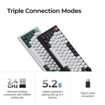 Tastiera meccanica Keychron Q6 HE QMK con stabilizzatori magnetici Gateron Double-Rail