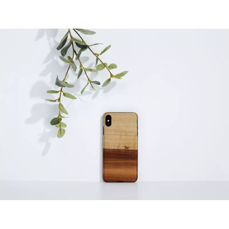 Custodia per cellulare Man and Wood per iPhone XS Max — custodia protettiva nera