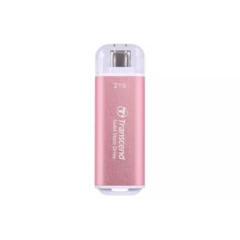 Unità a stato solido esterna TRANSCEND TS2TESD300P 2 TB USB Type-C, fino a 1050/950 MB/s, alluminio blu