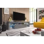 Mobile TV Cama TORO 158 grigio/grigio lucido