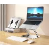 Supporto per laptop MEDIA-TECH MT2661 — regolabile in altezza, design pieghevole in alluminio per notebook fino a 17