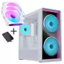 Bundle case PC Lian Li LANCOOL 217 INF + 3x ventole UNI FAN SL-INF 120 Reverse Blade - bianco