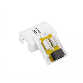 Presa di rete LANBERG RJ-45 OU6-0001-W, Cat6, bianco