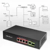 Switch Ethernet PoE QOLTEC 52296 — 4x porte RJ45 PoE, 1x RJ45 uplink