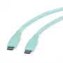 ROLINE cavo USB 2.0 C-C ST/ST silicone 60W 1m verde - cavo - digitale/dati (11.02.9125)