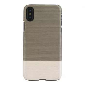Custodia per smartphone man and wood per iPhone X/XS — nero, retro rigido protettivo