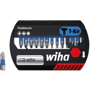 WIHA 41824 - set di bit FlipSelector, 13 pezzi misti, 25 mm, bit T (41824)