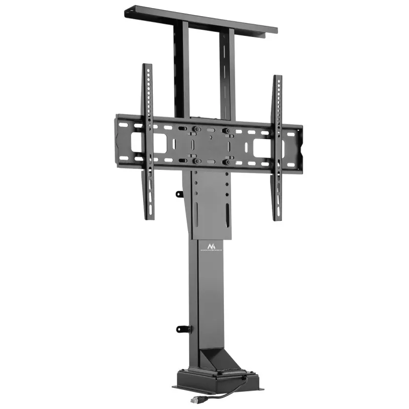 Maclean MC-866 supporto TV elettrico a scomparsa per 37-65 pollici (94-165,1 cm), telecomando, VESA fino a 600×400, max 50 kg, nero