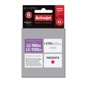 Activejet AB-1100MNX inchiostro (sostitutivo per Brother LC1100/LC980M; Supreme; 19,5 ml; magenta)