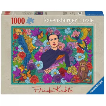Puzzle - Il paradiso di Frida Kahlo: pappagalli, scimmie 1000 pezzi