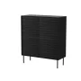 Cama Meble CORTINA 4D cassettiera, 102x40x118 cm, nera