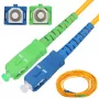 Cavo di rete Extralink Patchcord SC/APC-SC/UPC Single mode G652D 1m