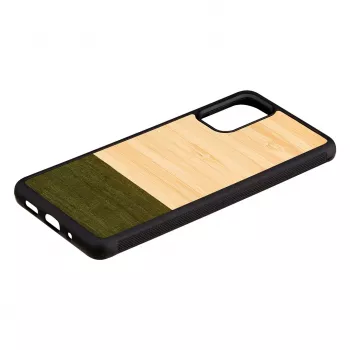 Custodia per cellulare Man and Wood per Samsung Galaxy S20+ – bambù, forest nero