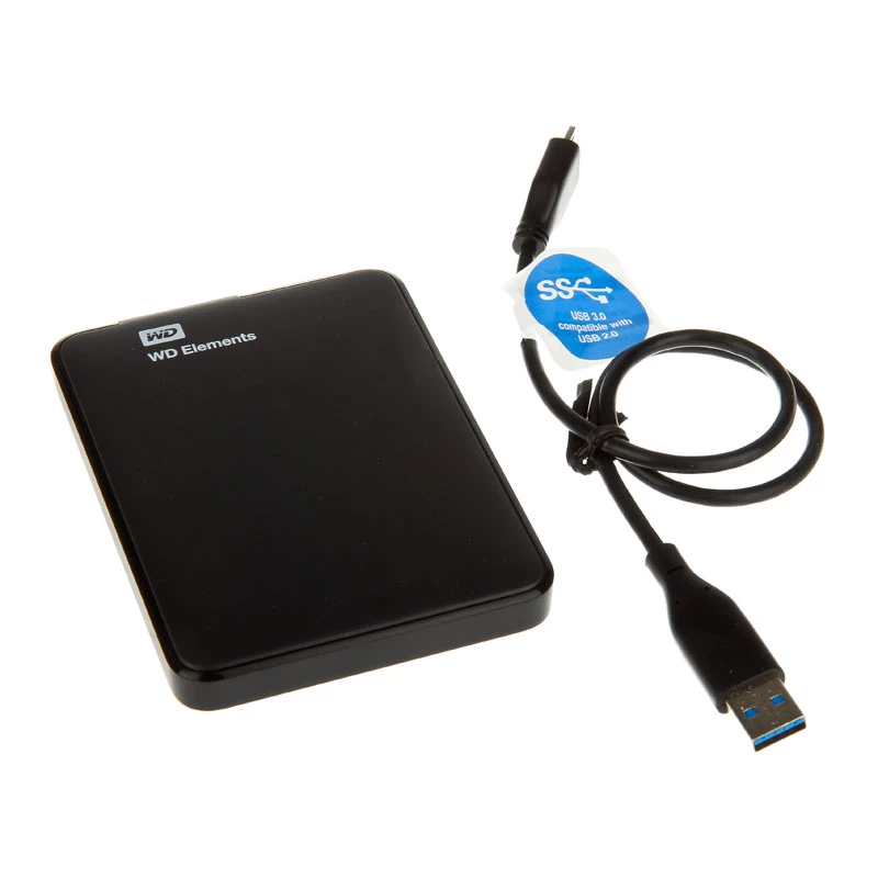 WD Elements Portable WDBUZG0010BBK - disco rigido - 1 TB - esterno (portatile) - USB 3.0 (WDBUZG0010BBK)