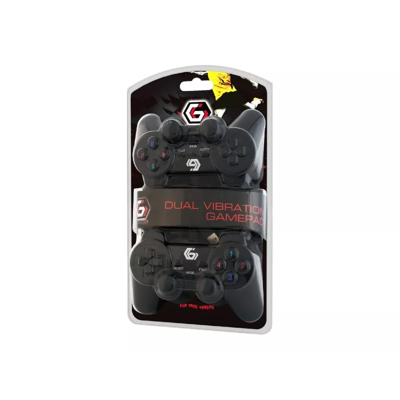 GEMBIRD JPD-UDV2-01 - Game Pad - 10 tasti - con filo (confezione da 2) - per PC (JPD-UDV2-01)