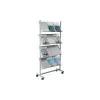 Helit H6813499 - metallo - grigio - 4 ripiani - 750 mm - 390 mm - 1580 mm