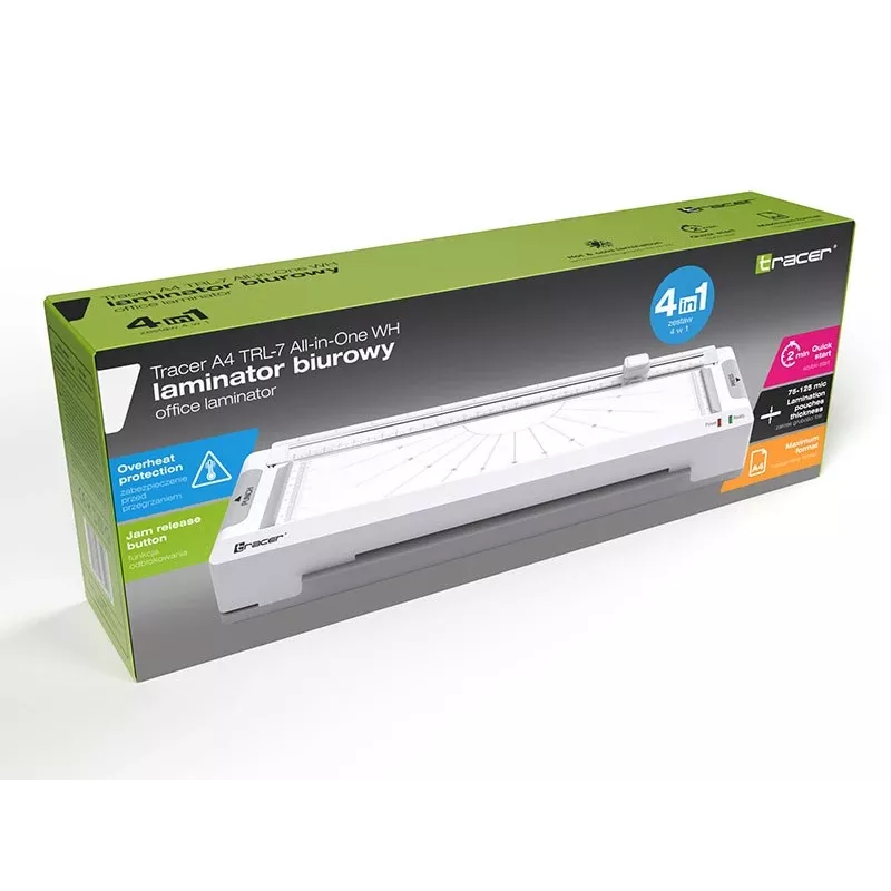 Tracer A4 TRL-7 Laminatore All-in-One cold/hot, White