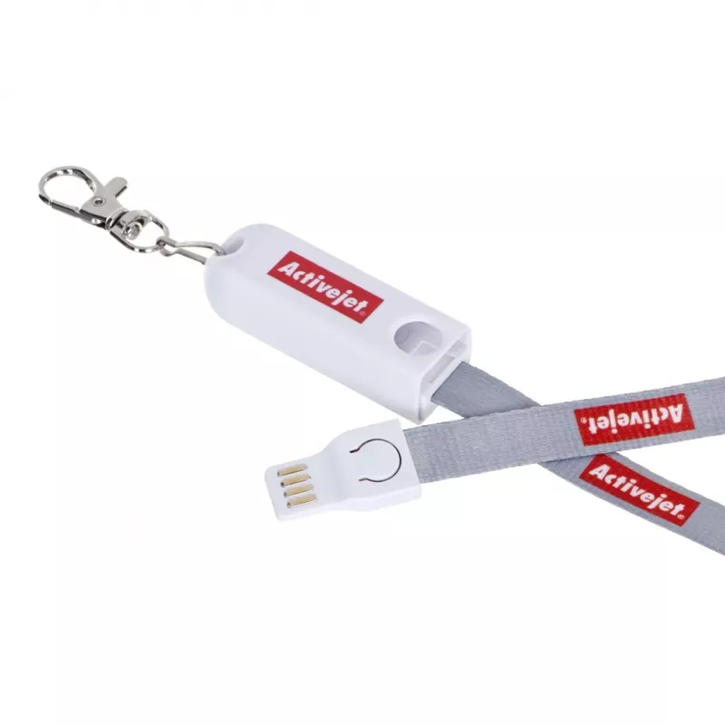 Lanyard Activejet con cavo di ricarica caricabatterie 3 in 1 per cellulare