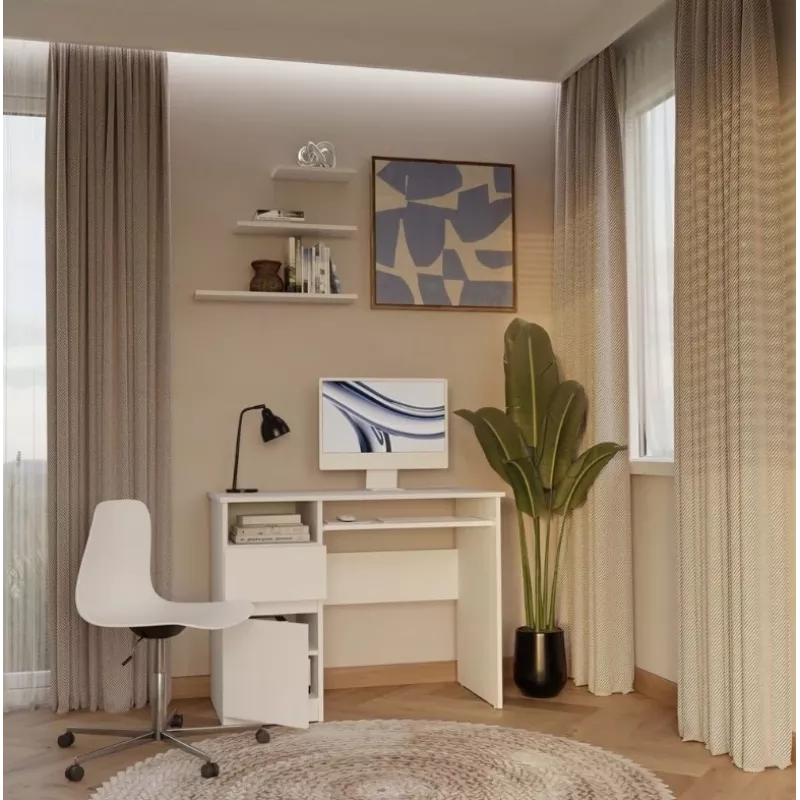 PORTO Left Desk, bianco