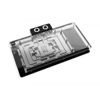 Backplate Alphacool 10270 acrilico alluminio cromo rame nylon nero trasparente