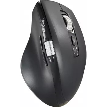 Mouse wireless YENKEE SPIN DUAL 2095BK — mouse ottico compatto dual-mode, modello YMS 2095B SPIN