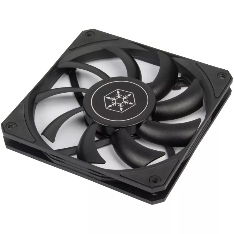 Ventola per case SILVERSTONE SST-AS120B 120mm nero trasparente, 3-Pin