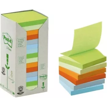 3M Post-it notes quadrati blu, verde, rosa, viola 100 fogli autoadesivi
