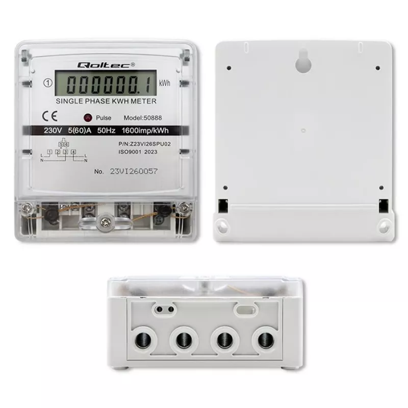 Contatore elettronico monofase del consumo energetico 230V LDC