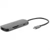 Dongle USB-C 7-in-1 Acer — USB 3.2 Gen 1 Type-C, 3x USB-A, HDMI, SD/MicroSD, 100W PD, argento