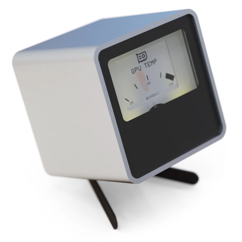 Dial Controller Streacom VU1-Dial argento USB Type-C — manopola per ventole di sistema, controllo RGB e audio