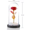Rosa eterna in vetro Extralink Home, LED rosso luminoso