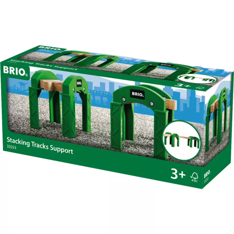 BRIO 33253 piedini di supporto verdi, 2 pz.
