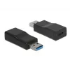 Adattatore per cavo DeLOCK 65696 USB 3.1 Gen 2 Type-A su Type-C nero