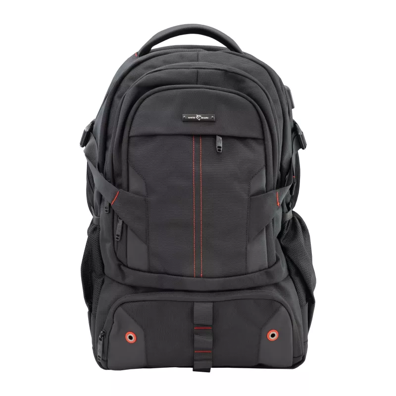 Zaino White Shark VOYAGER GBP-012 — nero, design resistente e idrorepellente