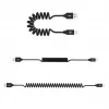 Cavo dati USB-Lightning Tellur Extendable 3A, 1,8 m, nero