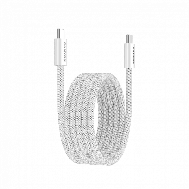 CANYON Cavo OnWire 60MG C-C 60W Magnetico Intrecciato 1m Bianco