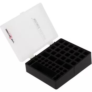 Ansmann portabatterie 48 per 24x AA, 16x AAA e 4x 9V, nero/trasparente