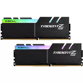 DIMM 32 GB DDR4-3600 (2x 16 GB) kit dual, memoria RAM nera, F4-3600C16D-32GTZRC, Trident Z RGB, INTEL XMP