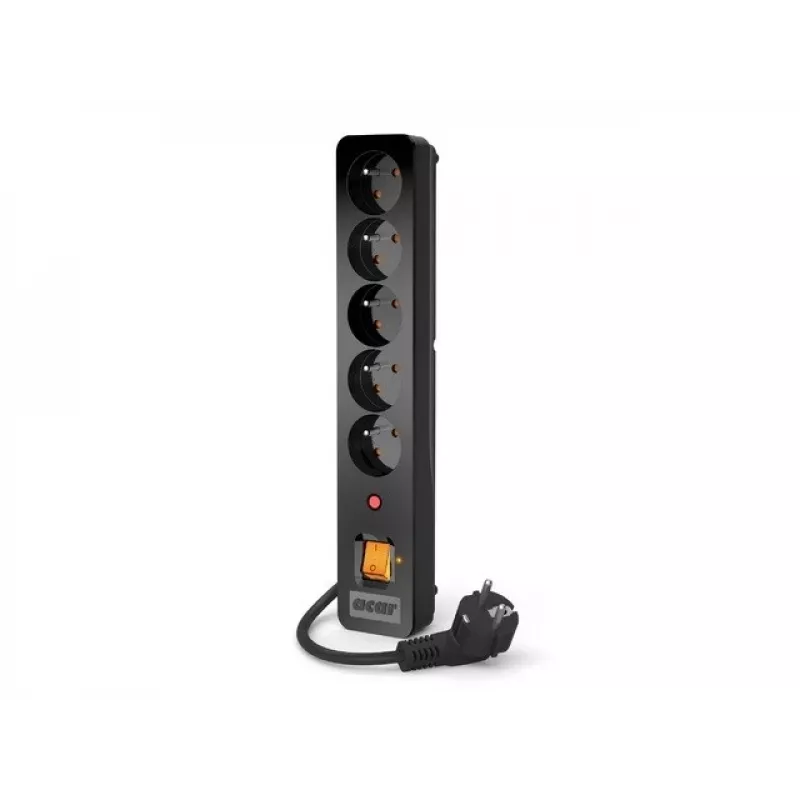 Acar X5/1,5 ciabatta 5 prese con protezione da sovratensione 1,5 M Acar X5-Black