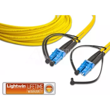 Lightwin patch cord in fibra ottica duplex alta qualità, SM, LC - LC (LDP-09 LC-LC 0.25)