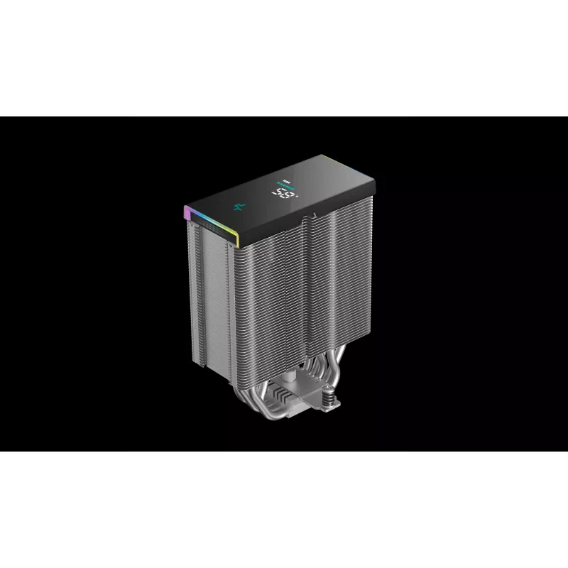 Dissipatore ad aria DeepCool AK500S Digital SE — ventola da 120 mm, supporta socket LGA1700/AM5/AM4 e Intel LGA115x/1200, nero
